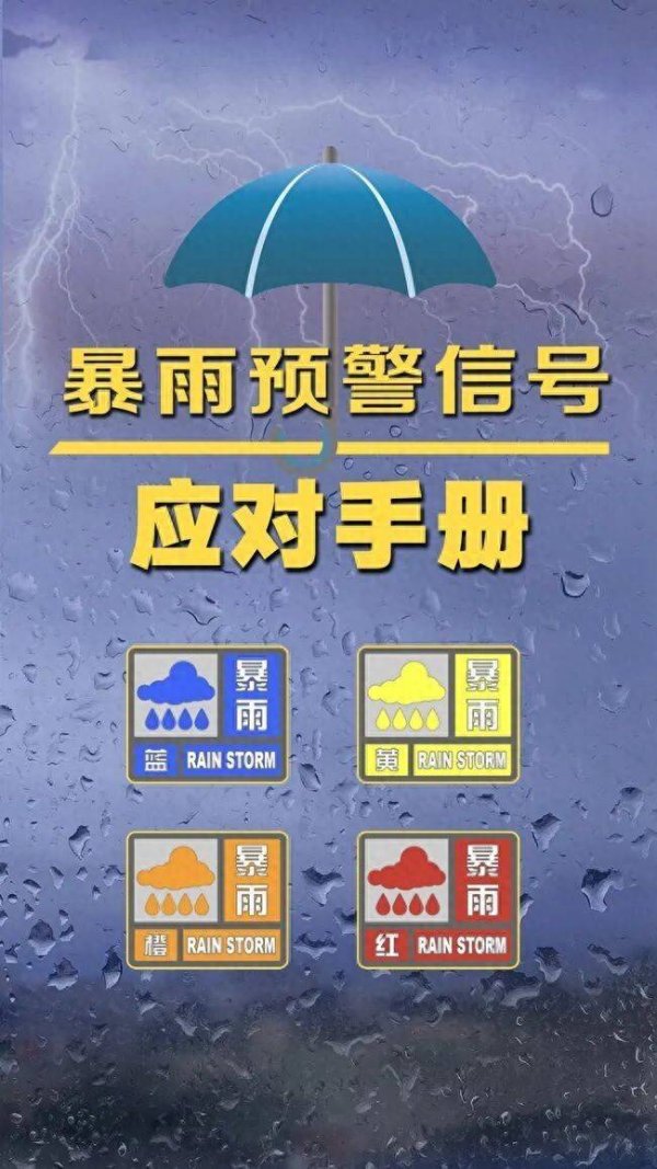 长沙升级暴雨预警信号为红色！致灾风险很高！