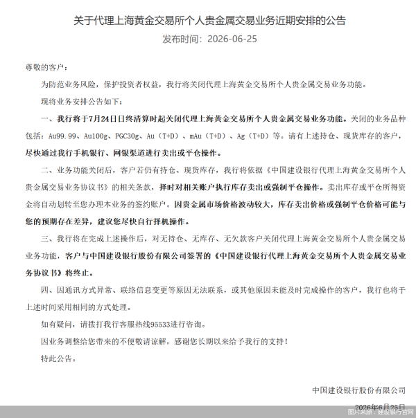金价跌破4000美元！银行集体“去杠杆”，个人贵金属代理交易“大撤退”