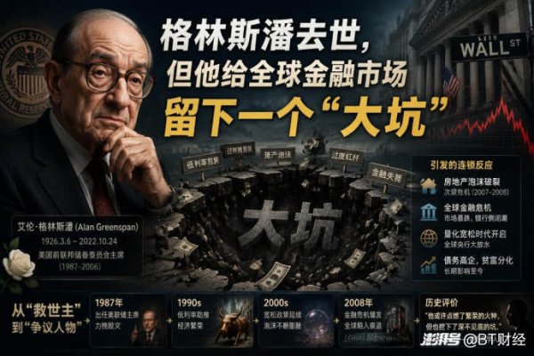 格林斯潘去世，但他给全球金融市场留下一个“大坑”