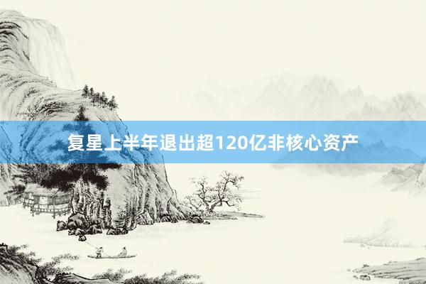 复星上半年退出超120亿非核心资产