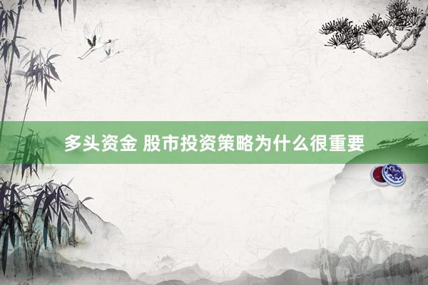 多头资金 股市投资策略为什么很重要