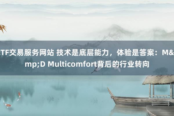ETF交易服务网站 技术是底层能力，体验是答案：M&D Multicomfort背后的行业转向